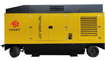 Aukšto slėgio dviejų pakopų dyzeliniai mobilūs oro kompresoriai