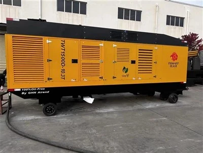 TEWATT mobilus dyzelinu varomas alyvos oro kompresorius